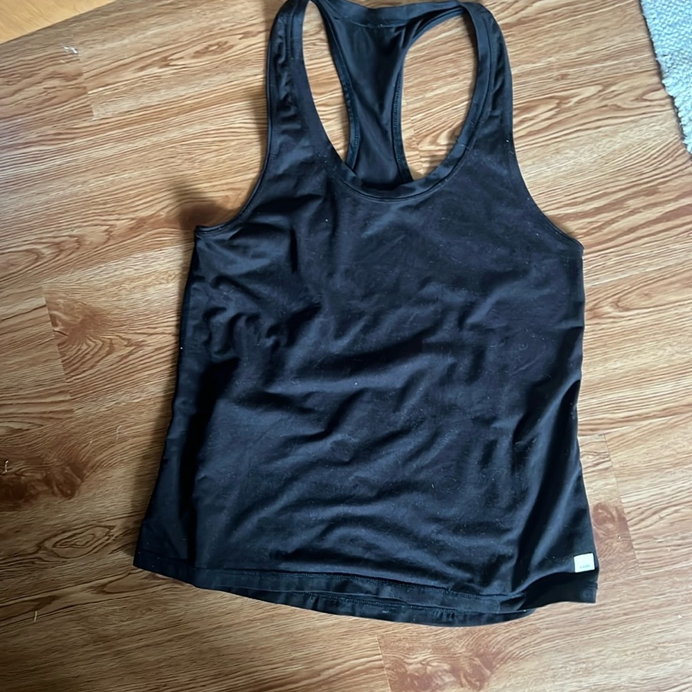 Vuori Tank Top Womens Black Lux Performance Tank Athleisure Casual
